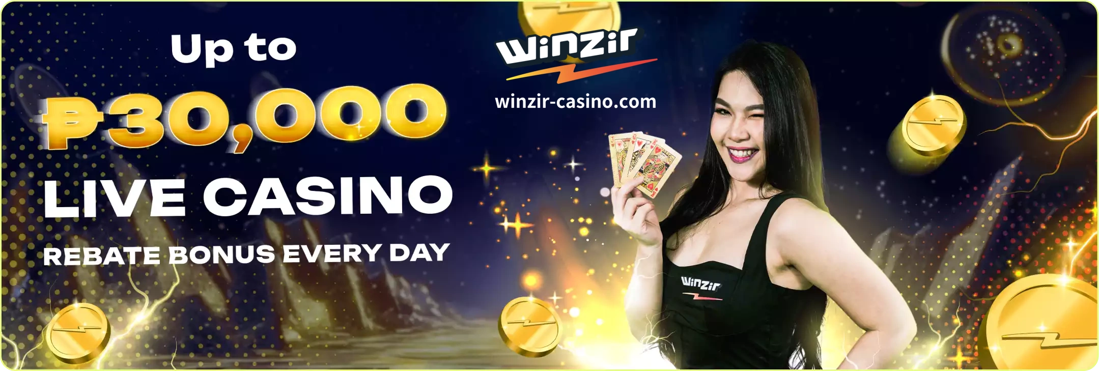 Play Live Casino games at Winzir.