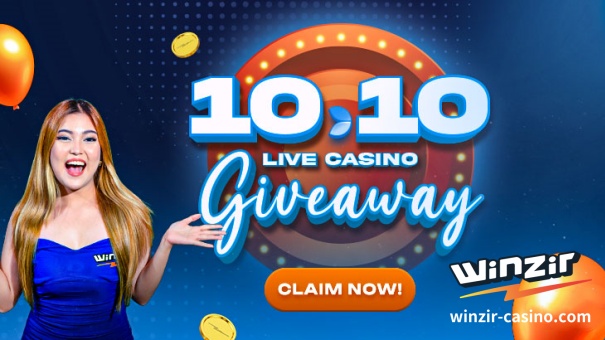 Maghanda para sa 10.10 Live Casino Bonus Giveaways sa WinZir！ Mag-DEPOSIT sa ika-9 ng Oktubre, at i-unlock ang iyong bonus para maglaro sa anumang mga laro sa Live Casino tulad ng Crazy Time, Blackjack, Roulette, Baccarat, at marami pang iba! 